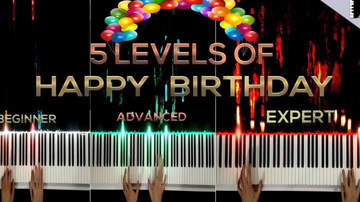 Hoàng tử piano nhỏ đã tổ chức sinh nhật như thế nào? Trình bày một phiên bản đa độ khó của bài hát m