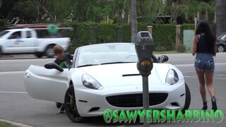 9 Year Old Gold Digger Prank!! | See my Texting my Crush Song Lyric Prank GONE WRONG Sawyer Sharbino