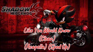 Like You Would Know (Clean) (Acapella) (Sped Up)