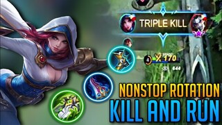 NONSTOP ROTATION KILL AND RUN | NATALIA Gameplay | Mobile Legends