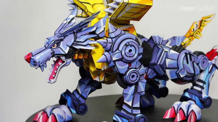 Lukisan dua dimensi Digimon—Steel Garuru