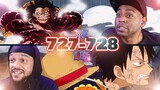 Luffy Ran Outta Steam - One Piece Reaction Episodes 727-728