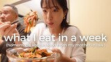 what I eat in a week (homemade korean food from my mother in law) | VLOG