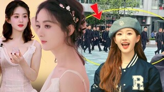 ZhaoLiying impresses youthful visual,ZhaoLusi was ridiculed for bringing a strongbodyguardtotheevent