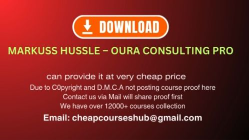 Markuss Hussle – Oura Consulting PRO