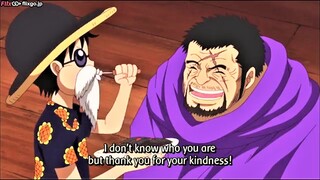 Luffy wants to help the poor old man but he doesn't know the old man is an admiral  || ONE PIECE