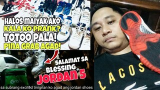 ISA sa PANGARAP NATING SHOES mga BUDDY.salamat sa nagbigay halos maiyak ako.jordan 5