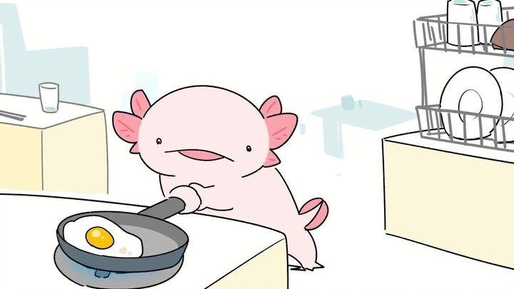 The little salamander who is good at frying poached eggs【Suddenly irritable little salamander】【KARAM