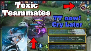 Make your Toxic TeamMates Cry | MLBB Funny Moments - MLBB