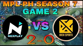 NXP VS BREN (GAME 2) | MPL-PH SEASON 7