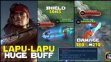MOONTON HAS RELEASED A MONSTER LAPU LAPU HUGE BUFF DAMAGE INCREASED FROM 180% TO 210% MOBILE LEGENDS