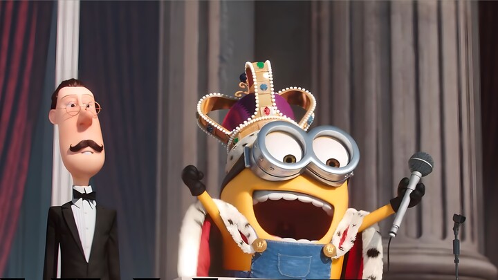 In order to find the boss, the minion accidentally pulled out his sword and became the king!