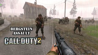 4K Call of Duty 2 (2005) - Bergstein Assault - Nostalgia Games