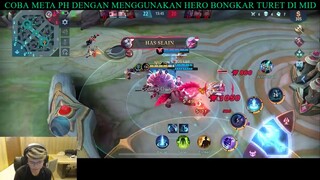 COBA META PH DENGAN MENGGUNAKAN HERO BONGKAR TURET DI MID - Mobile Legends | RRQ Vyn