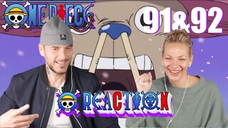 ONE PIECE EPS. 91/92 |  The Straw Hats set sail with CHOPPER 🦌 👒 | couples first time watching