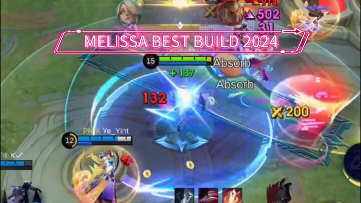 Melissa best build 2024 new meta ~ MLBB