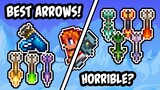 Terraria Complete Arrows Guide! Best and Worst Arrows in Terraria 1.4!