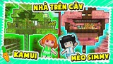 💚NOOB KAMUI VÀ MÈO SIMMY XÂY NHÀ MỘT MÀU TRÊN CÂY💚 SIÊU CUTE TRONG LÀNG HERO TEAM MINI WORLD