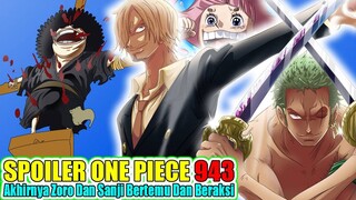 SPOILER ONE PIECE 943, Akhirnya Zoro Dan Sanji Bertemu Dan Beraksi Bersama