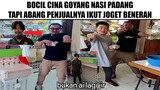 Bocil Cina Goyang Nasi Padang Tapi Abang Penjualnya Ikut Joget Beneran...