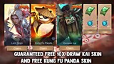 GUARANTEED FIRST 10X DRAW GENERAL KAI SKIN AND KUNG FU PANDA SKIN! NEW EVENT 2022 | MOBILE LEGENDS