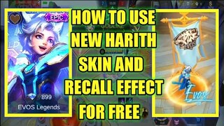 FREE HARITH EVOS LEGEND SKIN | mobile legends