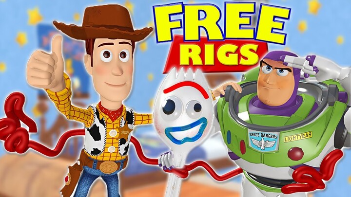 Exploring ALL the Toy Story Character Rigs! (Free Download)