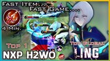 H2wo Ling Fast Item, Fast Game | Top Global Ling h2wo
