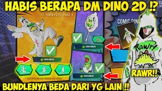 HABIS BERAPA DM SPIN BUNDLE DINO 2 DIMENSI !? SPIN EVENT COSMIC DINO !!  - GARENA FREE FIRE