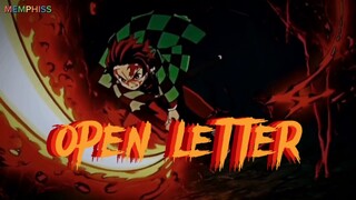 OPEN LETTER AMV MIX ANIME!