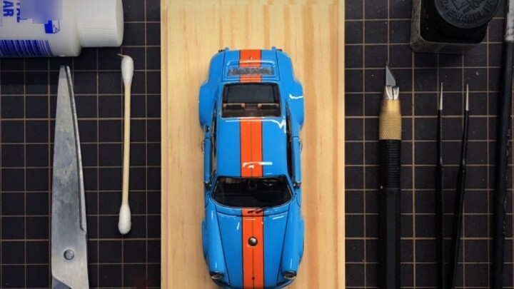 Full version: Alpha Model 1/43 Porsche Singer 911 resin model kit, Gulf Oil paint, production tutori