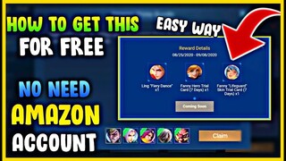 FAST WAY TO GET PERMANENT SKIN AND HERO IN AMAZON PRIME NO NEED ACCOUNT | Mobile Legends 2020