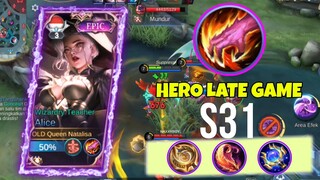 alice S31 hero late game jungler full magic damage