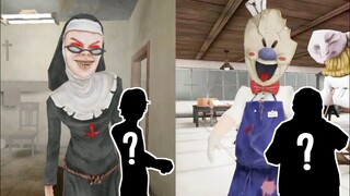 Evil Nun Rush Player Invisible Glitch Vs Ice Scream 6 Player Invisible Glitch