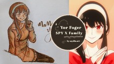 [MARKER SKETCH] Yor Forger Fanart SPY X FAMILY 2 • Saydin Art