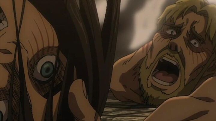 Attack on Titan Season 4 Episode 30: Gabi shoots Eren in the back of the neck, but he still comes in