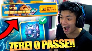 COMPREI E ZEREI O PASS ROYALE INTEIRO DE UMA VEZ!! CLASH ROYALE