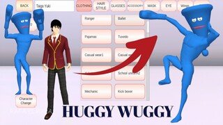 TUTORIAL CARA BIKIN KARAKTER HUGGY WUGGY SAKURA SCHOOL SIMULATOR #sakuraschoolsimulator #tutorial