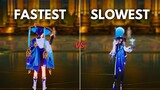 FASTEST vs SLOWEST DPS !! Does SPEED Really MATTER ?? [ GENSHIN IMPACT ]