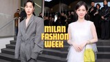 Lee Jae- wook and Aespa Karina at Prada Milan Fashion Week