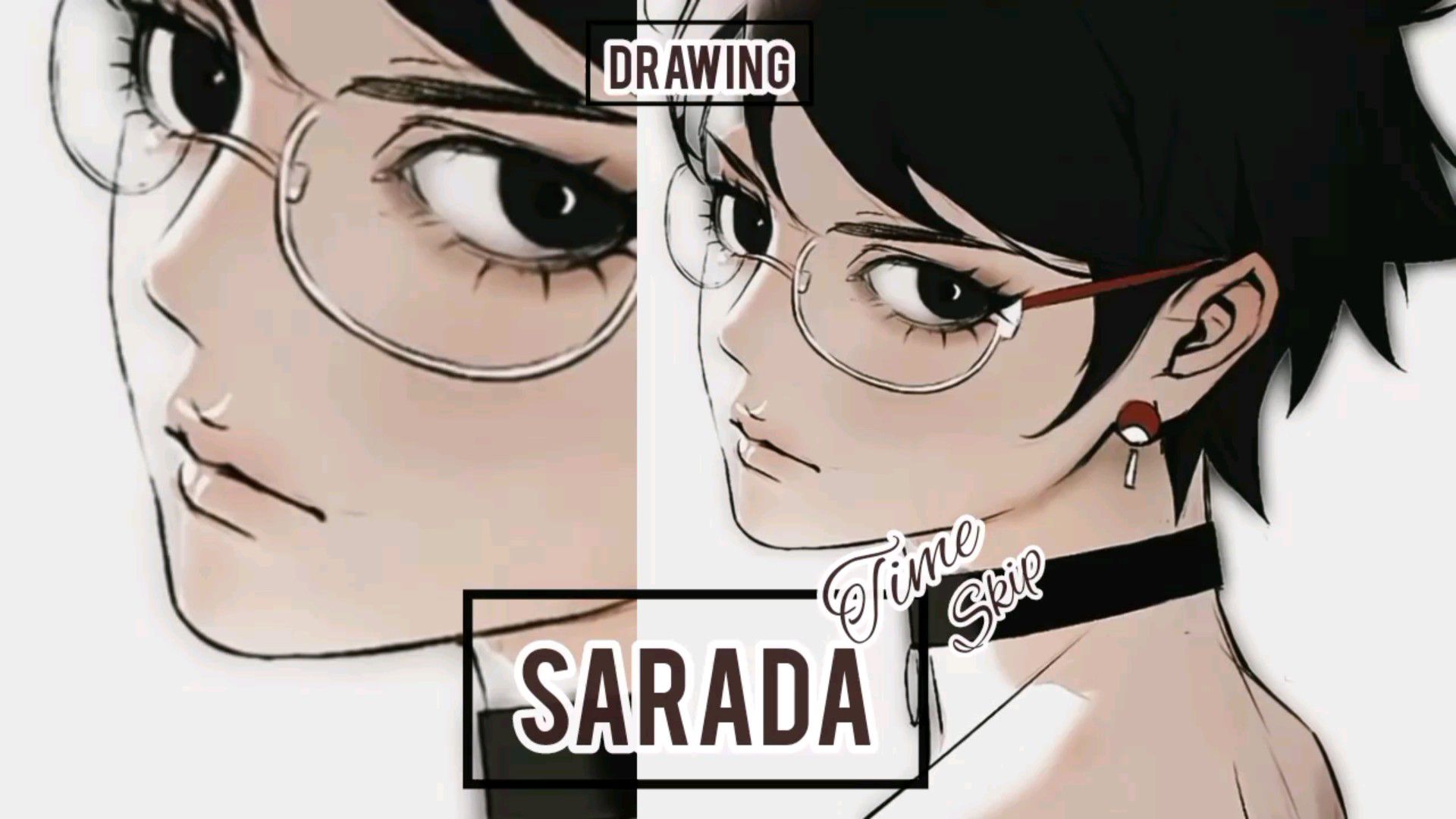SARADA UCHIHA - TIME SKIP DUALITY Illustration remastered by me. : r/Boruto
