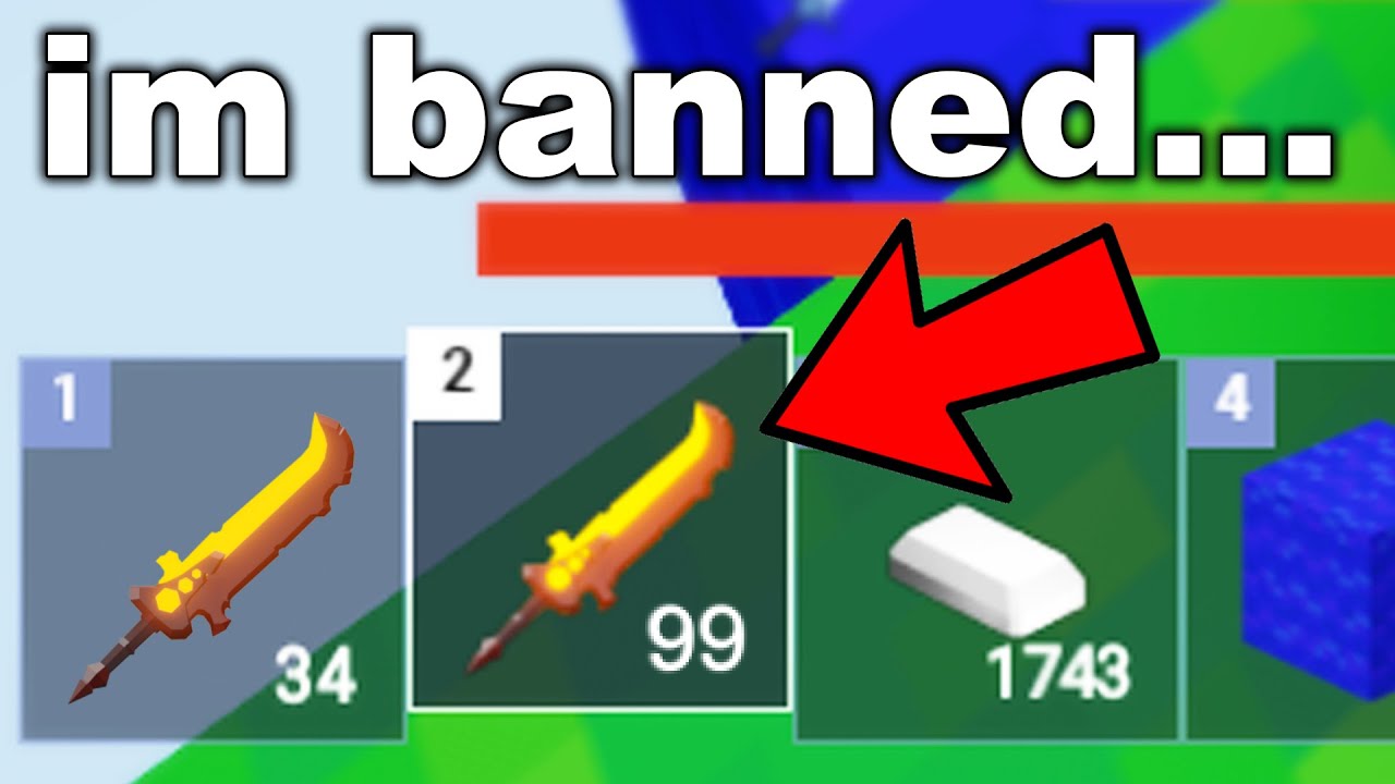 I used BANNED Items to CHEAT in Roblox Bedwars! - BiliBili