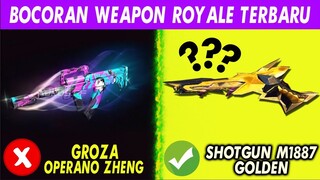 BOCORAN WEAPON ROYALE TERBARU APAKAH SG 2 M1887 GOLDEN ? & INFO SENJATA INCUBATOR - FREE FIRE UPDATE