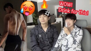 Reacting to Bodybuilder Shirtless Boys with Drunk Boyfriend💓Chinese Tiktok(Douyin) [Gay Couple BL]