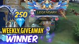 WEEKLY GIVEAWAY | 1ST WEEK OF THE MONTH | AURORA GAMEPLAY | MOBILE LEGENDS