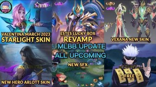 NEW STARLIGHT VALENTINA, NEW COLLECTOR VEXANNA AND REVAMPED JOHNSON SURVEY #mobile legends #mlbbupda