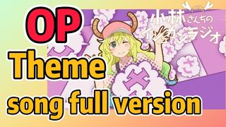 [Miss Kobayashi's Dragon Maid] OP |  Theme song full version