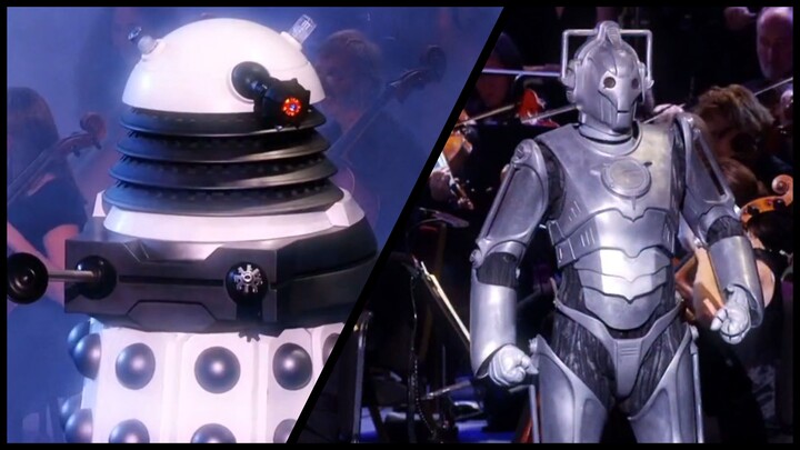 Dalek and Cybermen action in: 'Doctor Who at the Proms' (2010)