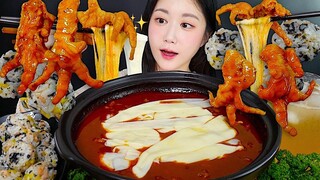 [ONHWA] Spicy Cheese Chicken Feet Chewing Sound! Spicy but addictive