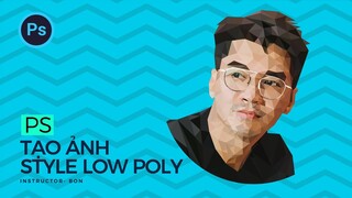 Tạo ảnh Low Poly Pew pew bằng photoshop| POLY STYLE (tutorial) | BONART